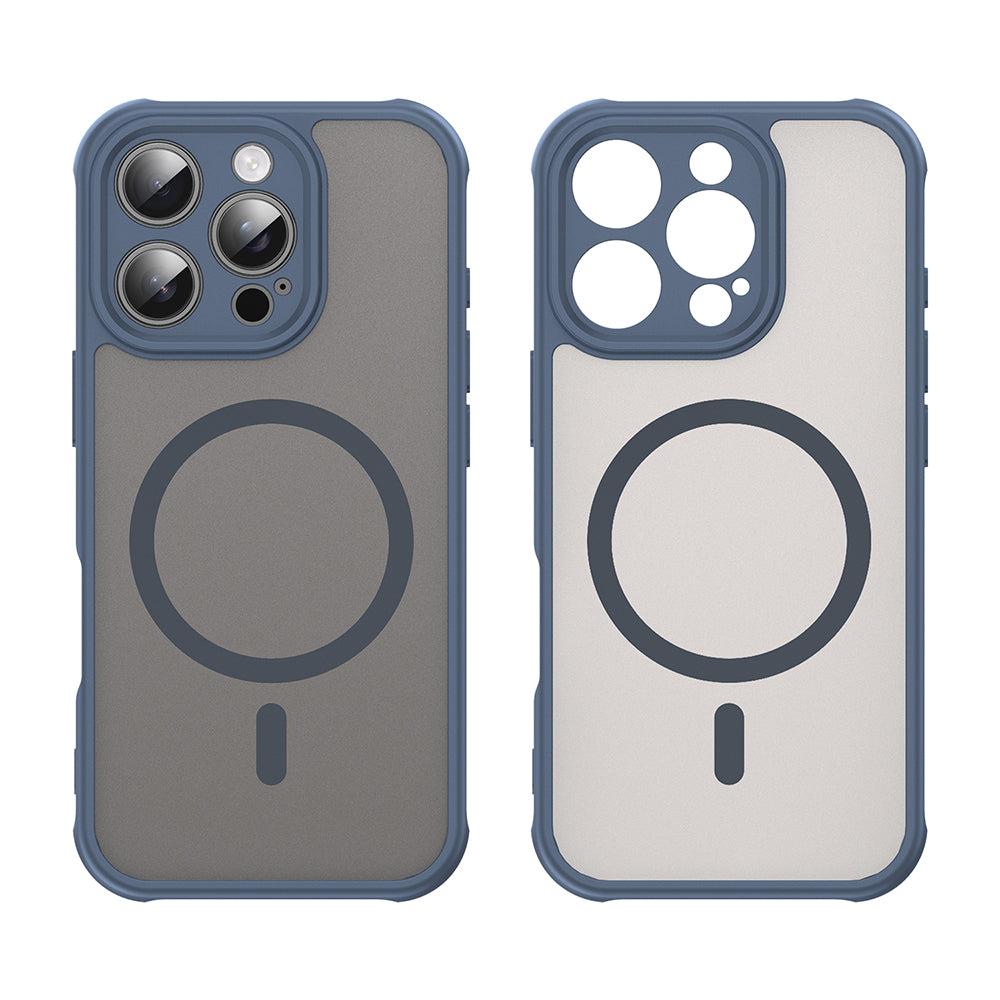 Калъф MagSafe за Apple iPhone 16 Pro, Techsuit, HaloFrost II, Тъмносин