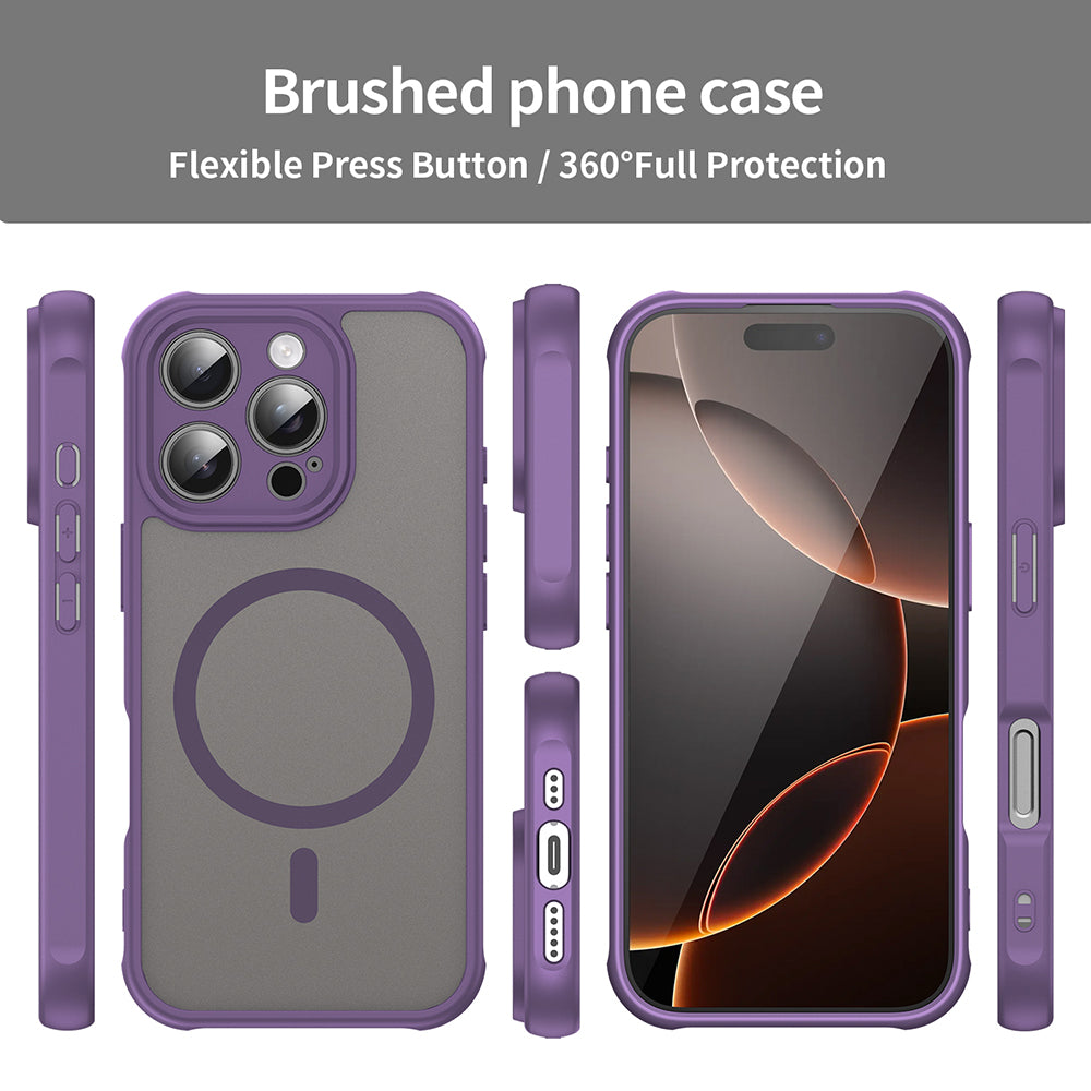 Калъф MagSafe за Apple iPhone 16 Pro, Techsuit, HaloFrost II, Лилав
