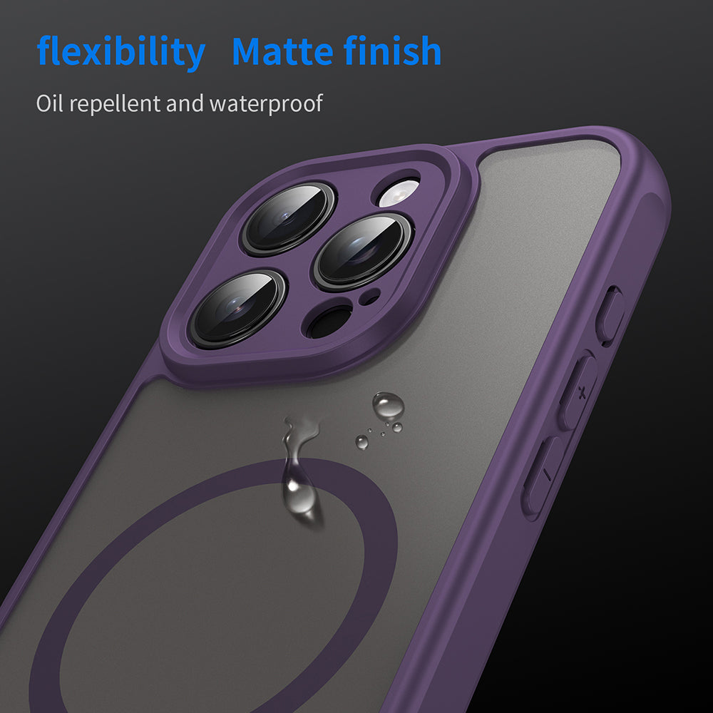Калъф MagSafe за Apple iPhone 16 Pro, Techsuit, HaloFrost II, Лилав