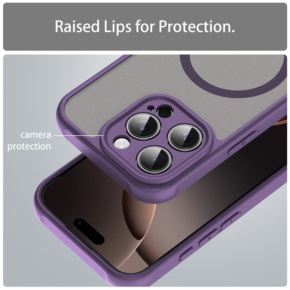 Калъф MagSafe за Apple iPhone 16 Pro, Techsuit, HaloFrost II, Лилав
