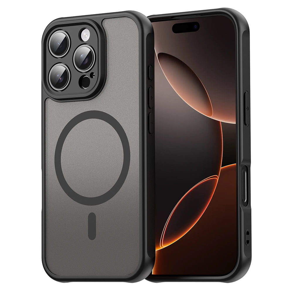 Калъф MagSafe за Apple iPhone 16 Pro, Techsuit, HaloFrost II, Черен