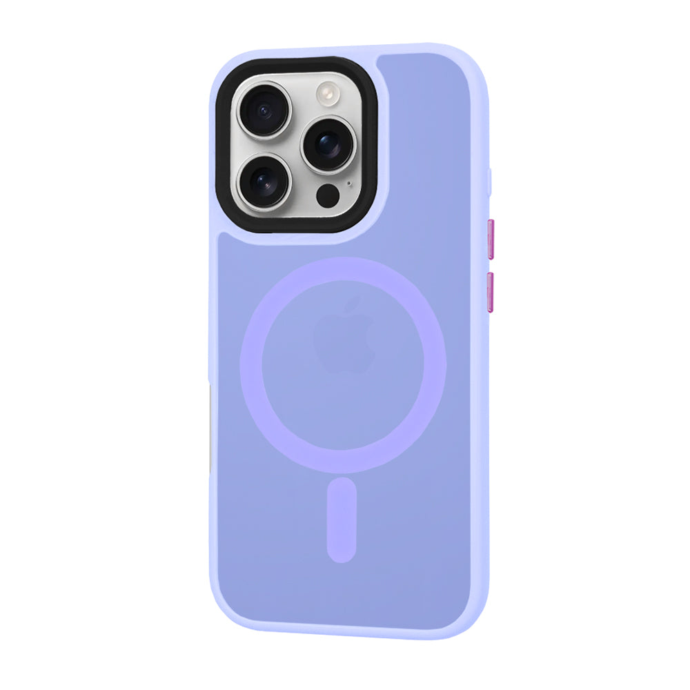 Калъф MagSafe за Apple iPhone 16 Pro, Techsuit, HaloFrost, Светло лилав