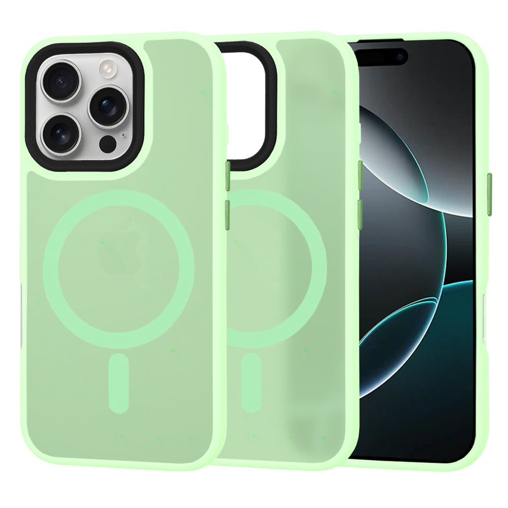 Калъф MagSafe за Apple iPhone 16 Pro, Techsuit, HaloFrost, Светлозелен