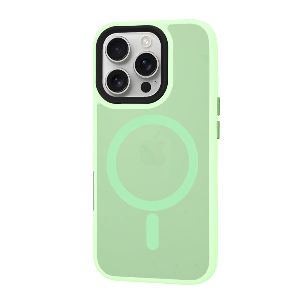 Калъф MagSafe за Apple iPhone 16 Pro, Techsuit, HaloFrost, Светлозелен