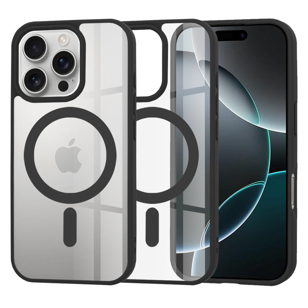 Калъф MagSafe за Apple iPhone 16 Pro, Techsuit, Pro, Черен
