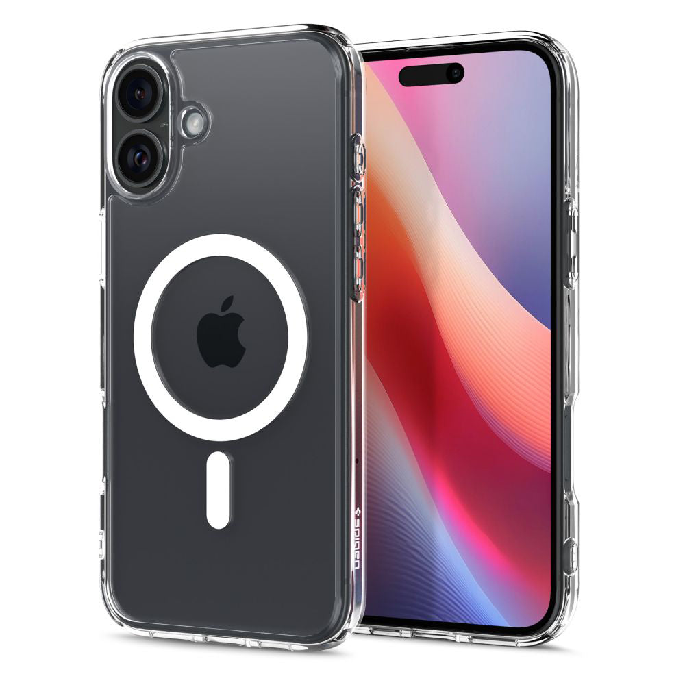 Калъф MagSafe за Apple iPhone 16, Spigen, Ultra Hybrid, Бял