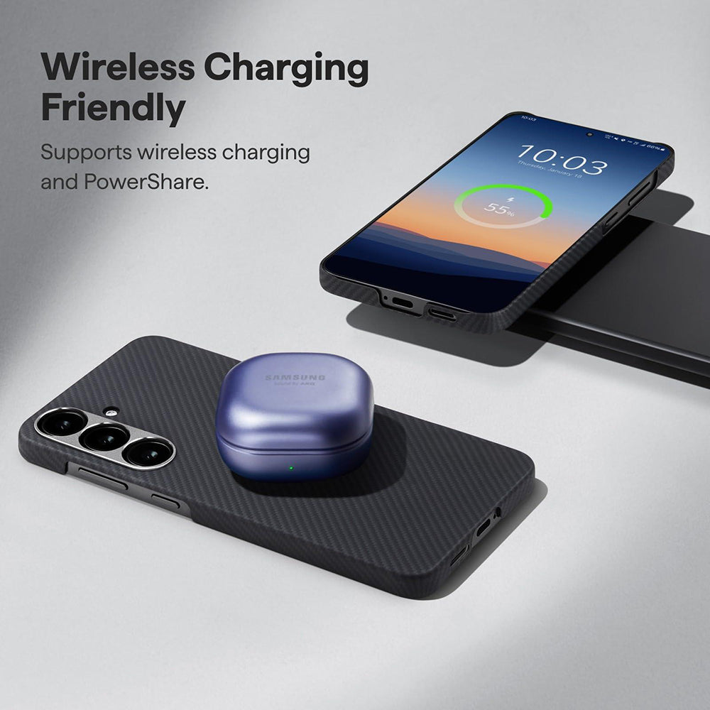 Калъф MagSafe за Apple iPhone 16, Techsuit, арамидно влакно, черен