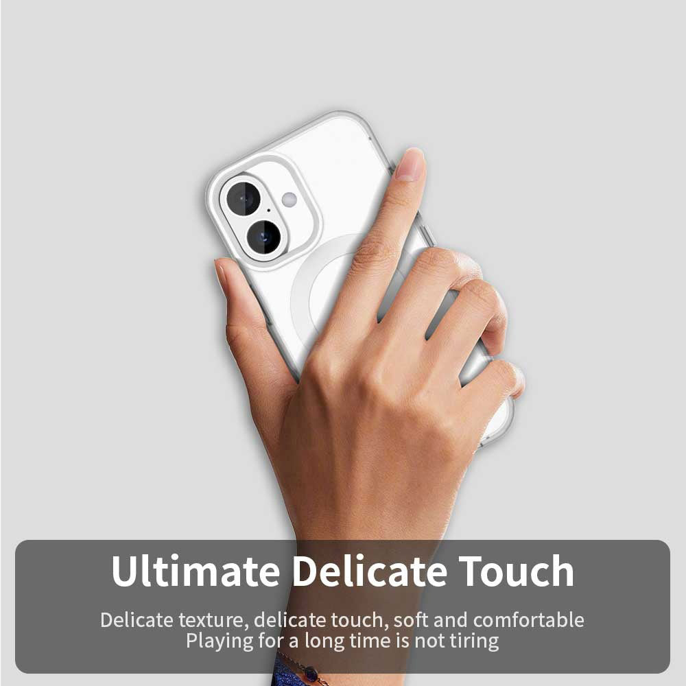 Калъф MagSafe за Apple iPhone 16, Techsuit, CandyCase, Бял