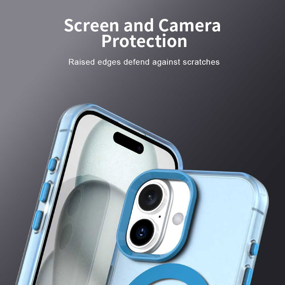 Калъф MagSafe за Apple iPhone 16, Techsuit, CandyCase, Син