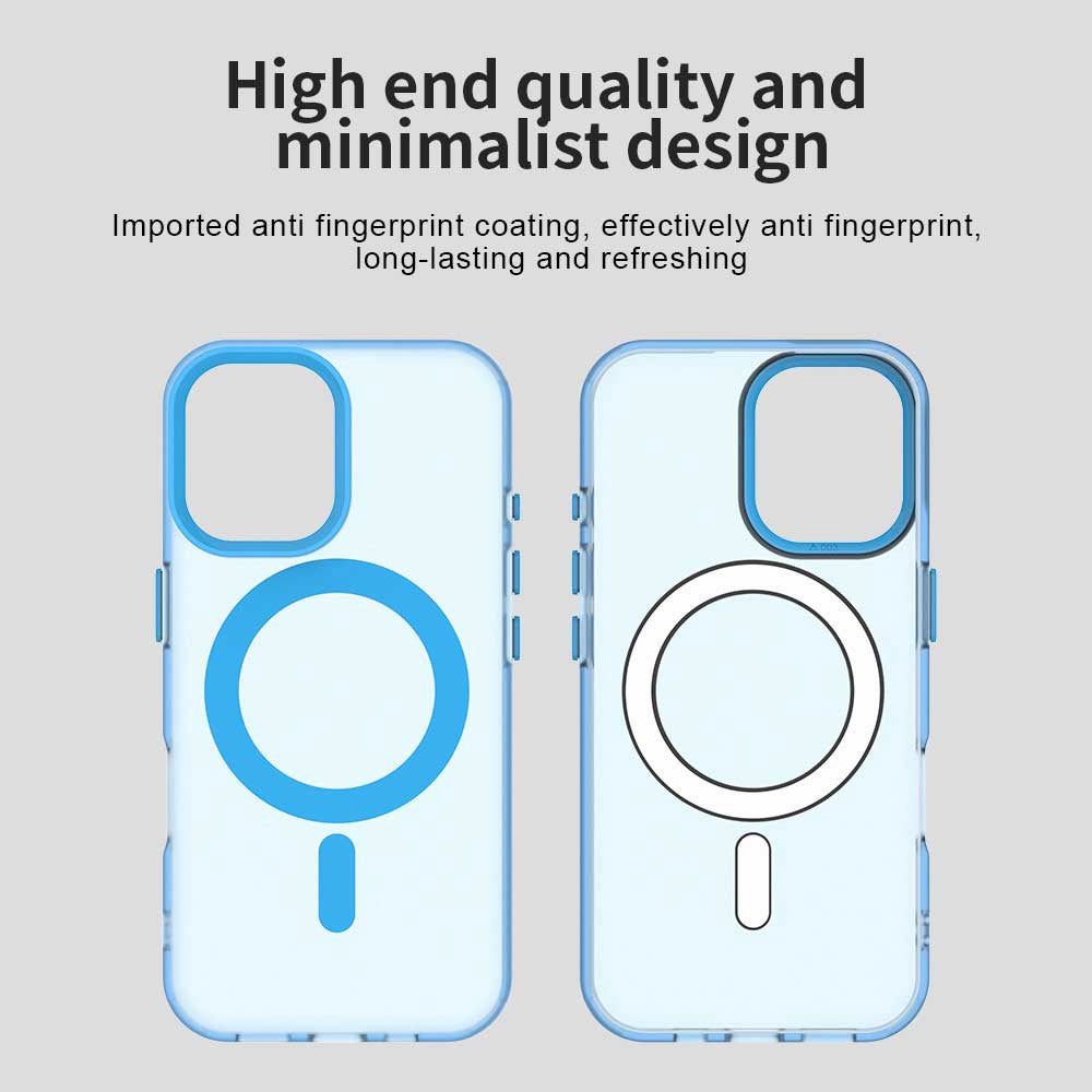 Калъф MagSafe за Apple iPhone 16, Techsuit, CandyCase, Син