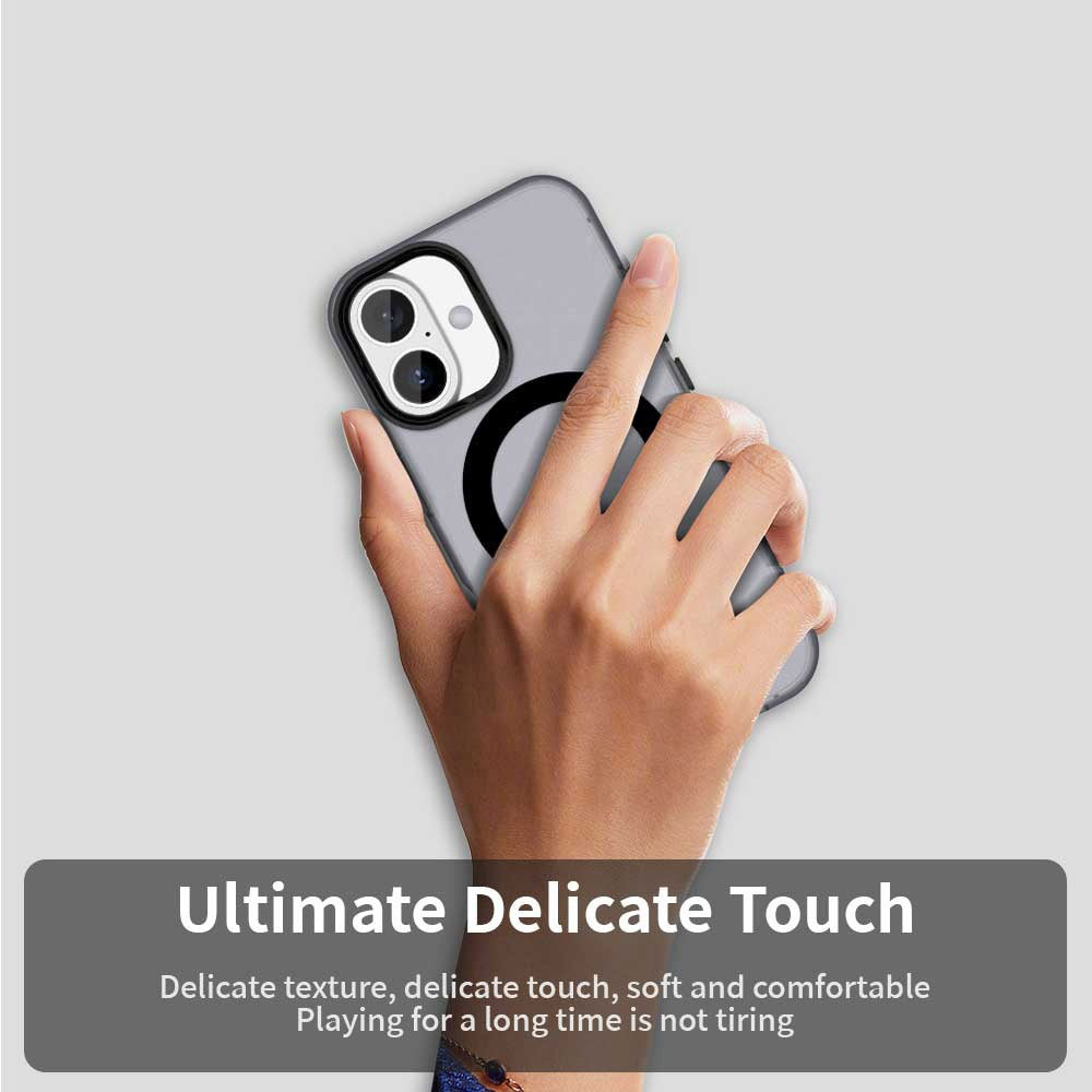 Калъф MagSafe за Apple iPhone 16, Techsuit, CandyCase, Черен