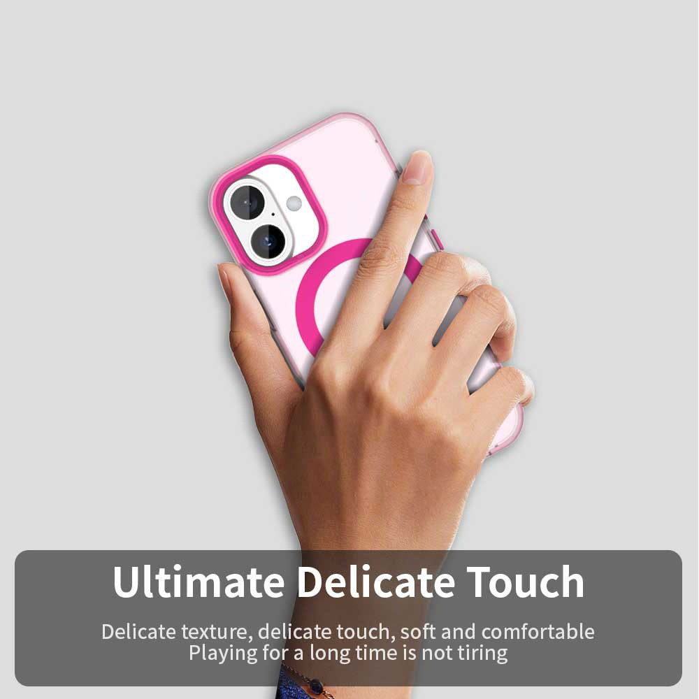Калъф MagSafe за Apple iPhone 16, Techsuit, CandyCase, Розов