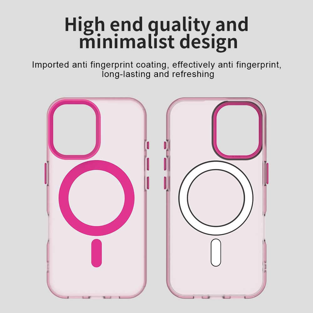 Калъф MagSafe за Apple iPhone 16, Techsuit, CandyCase, Розов