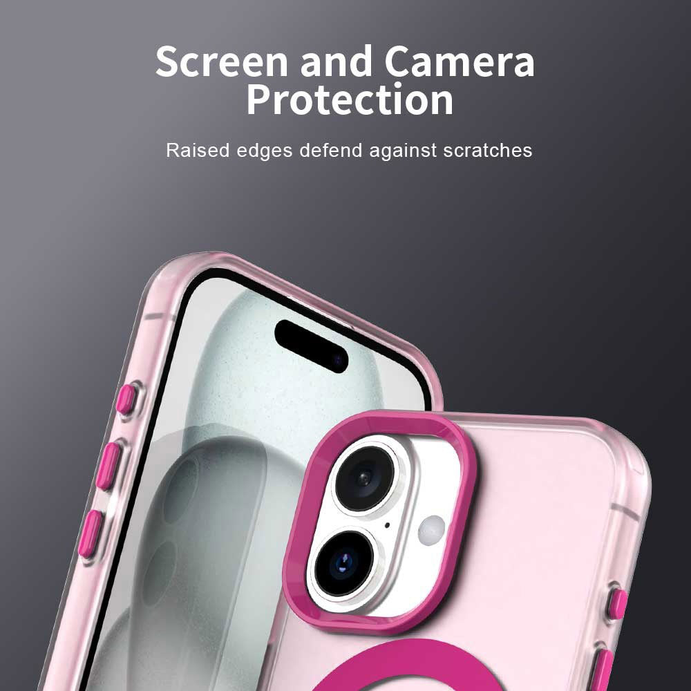 Калъф MagSafe за Apple iPhone 16, Techsuit, CandyCase, Розов