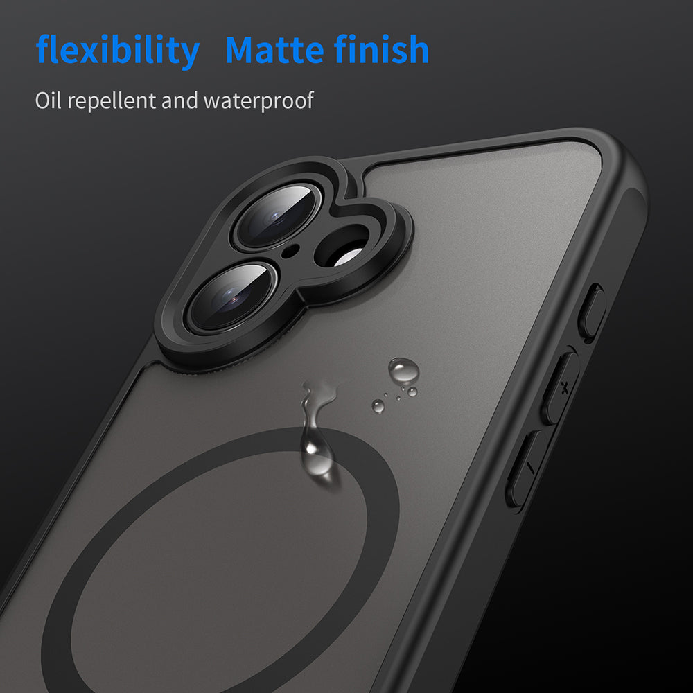 Калъф MagSafe за Apple iPhone 16, Techsuit, HaloFrost II, Черен