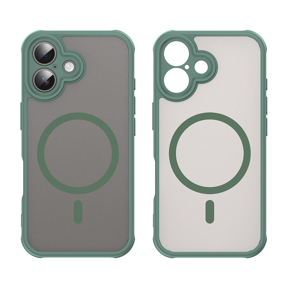 Калъф MagSafe за Apple iPhone 16, Techsuit, HaloFrost II, Зелен