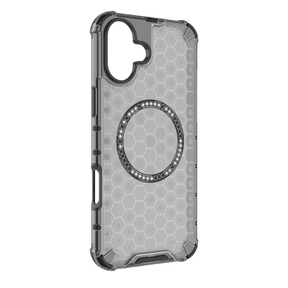 Калъф MagSafe за Apple iPhone 16, Techsuit, HoneyComb Shield, Бял