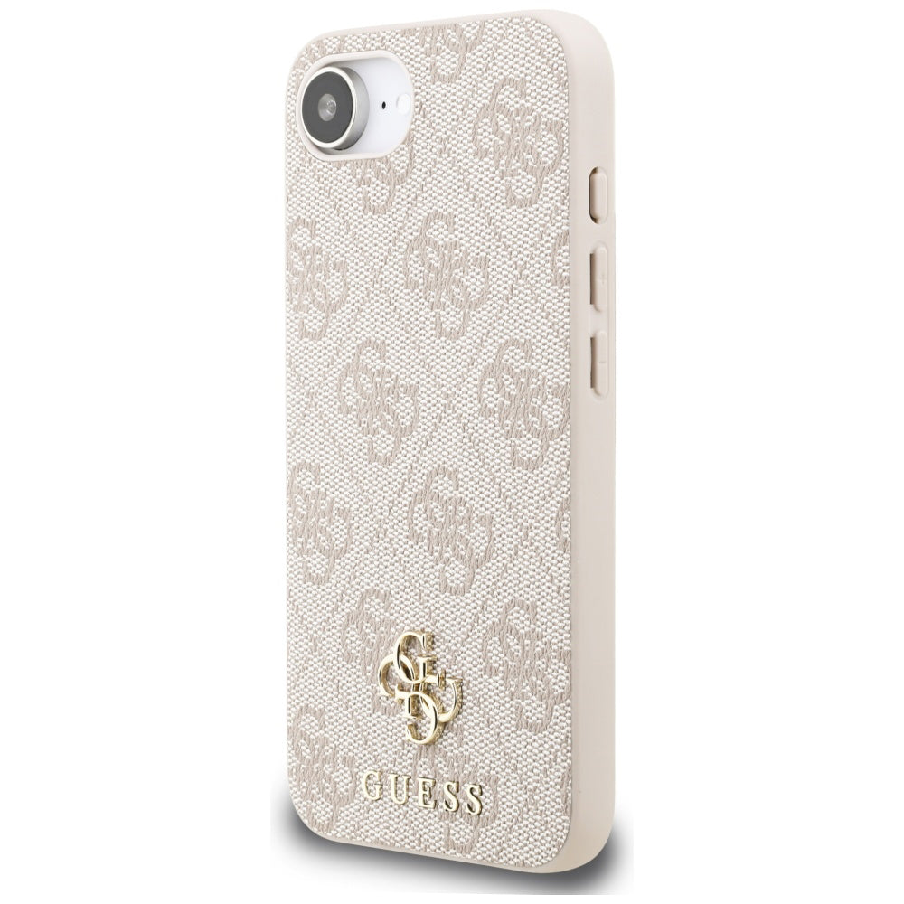 Калъф MagSafe за Apple iPhone 17e / 16e, Guess, 4G Classic, Розов