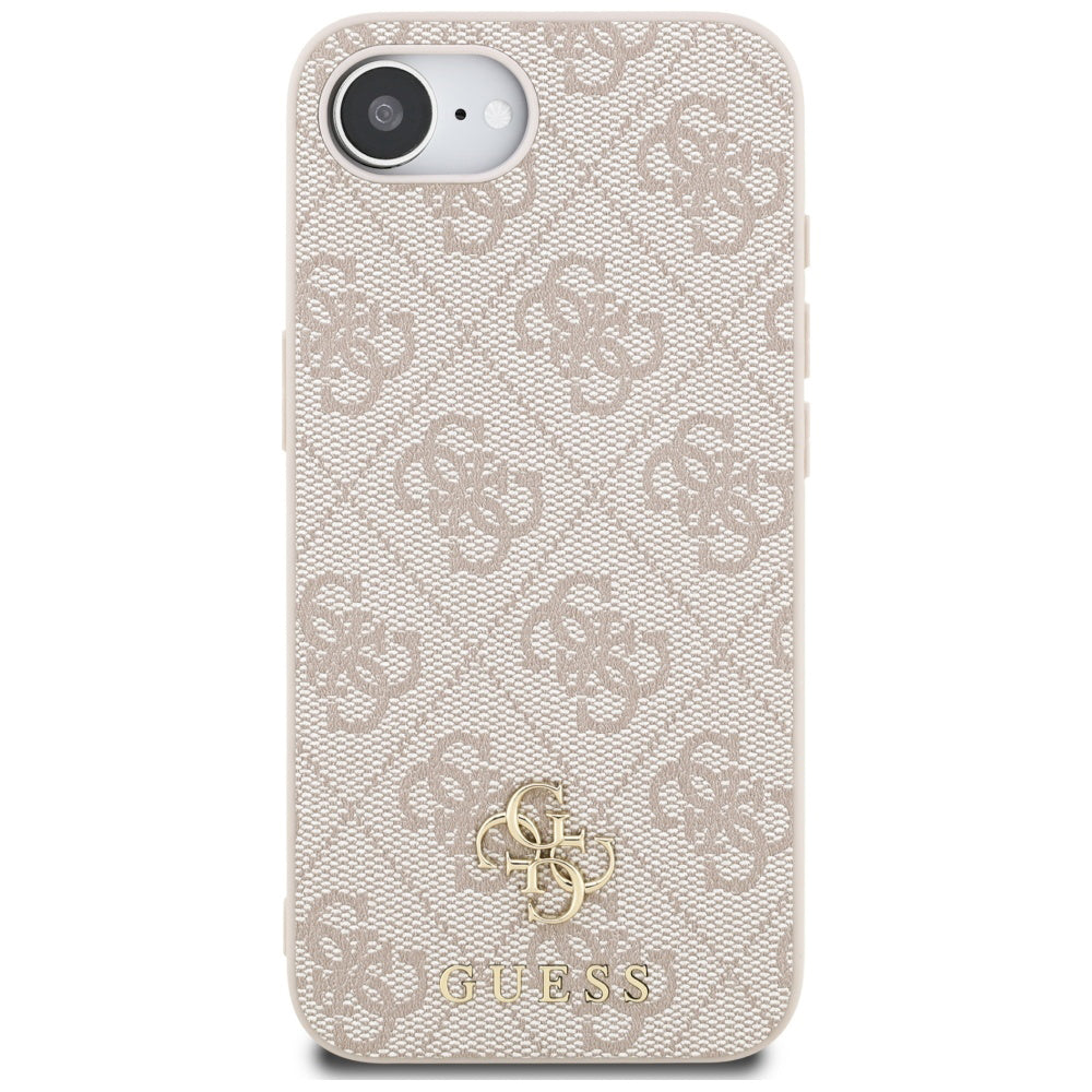 Калъф MagSafe за Apple iPhone 17e / 16e, Guess, 4G Classic, Розов
