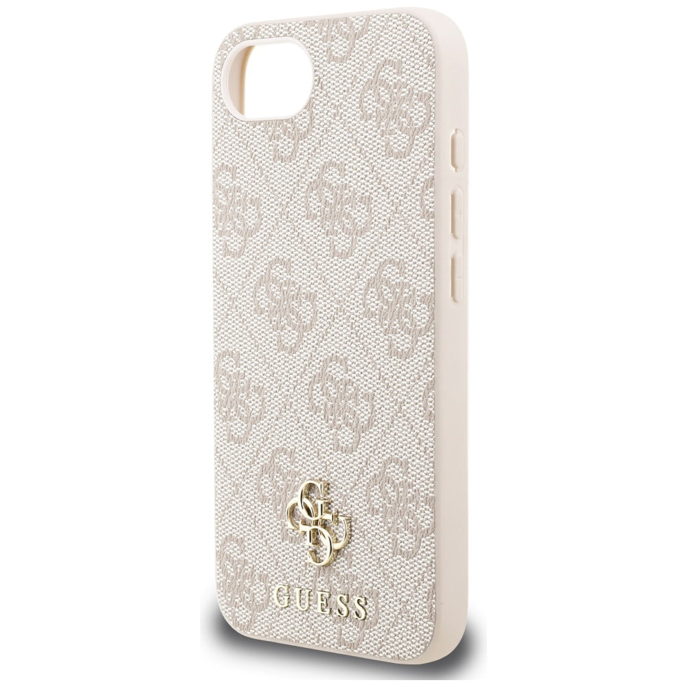Калъф MagSafe за Apple iPhone 17e / 16e, Guess, 4G Classic, Розов