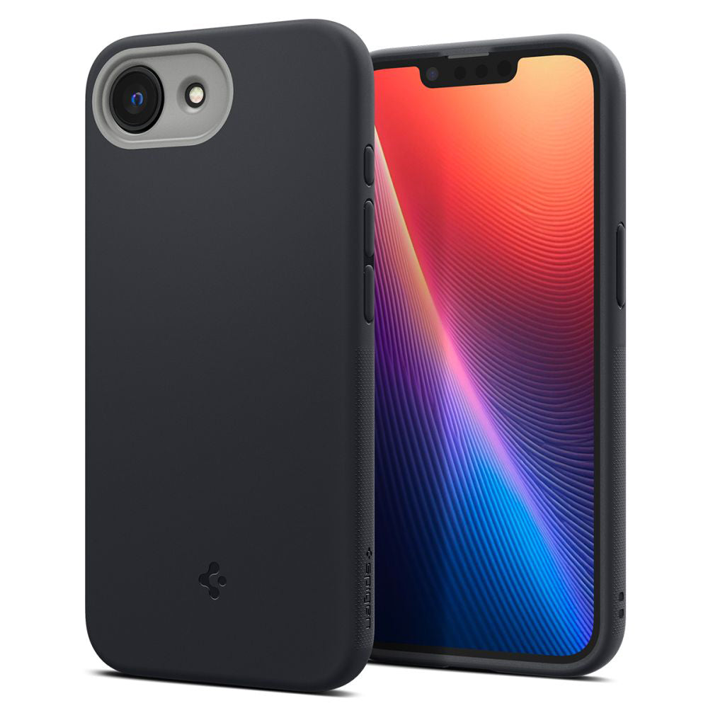 Калъф MagSafe за Apple iPhone 17e / 16e, Spigen, Caseology Nano Pop, Черен ACS09155