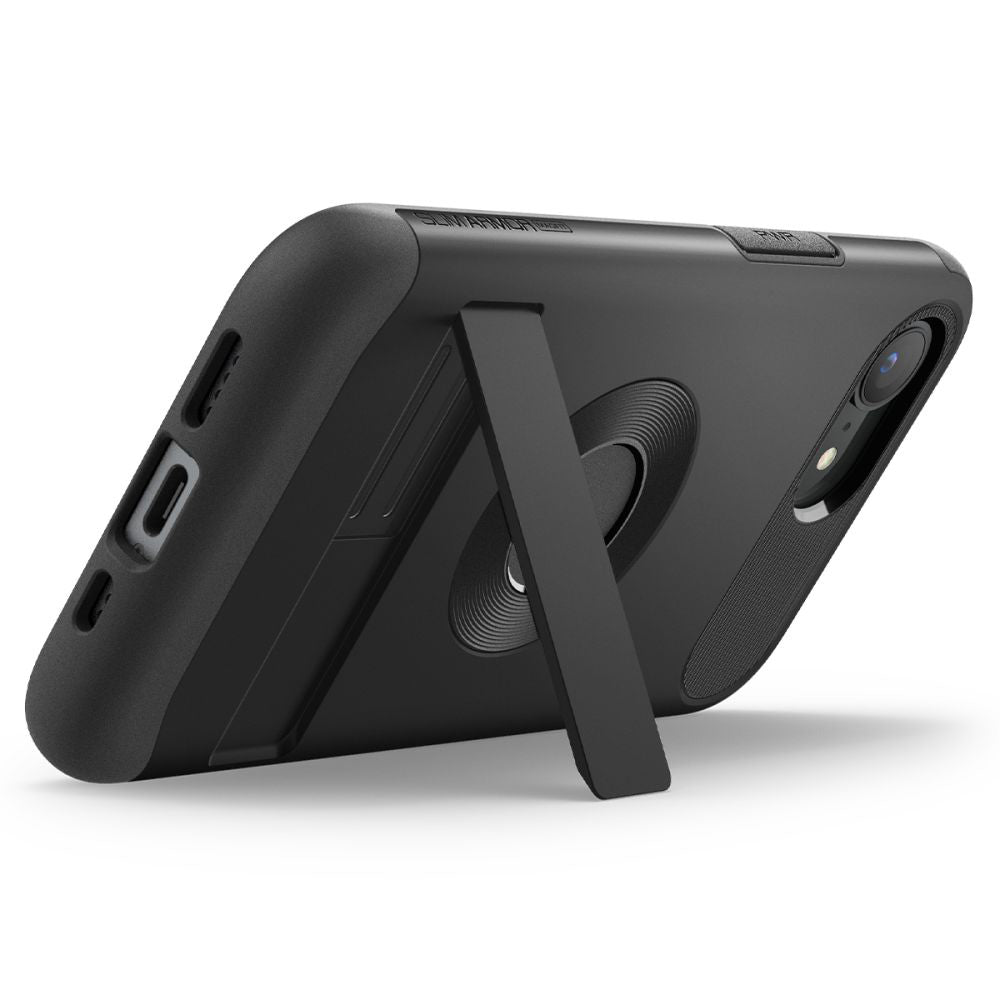 Калъф MagSafe за Apple iPhone 17e / 16e, Spigen, Slim Armor, Черен