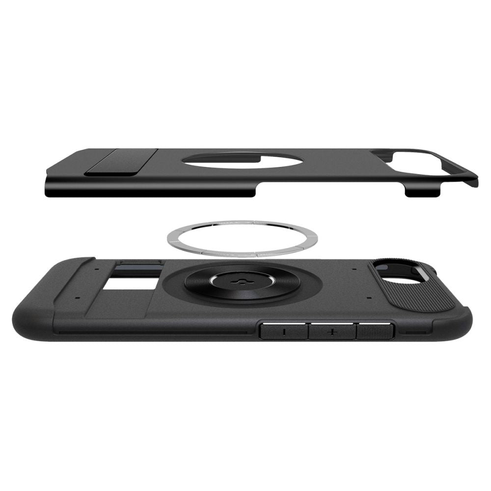 Калъф MagSafe за Apple iPhone 17e / 16e, Spigen, Slim Armor, Черен