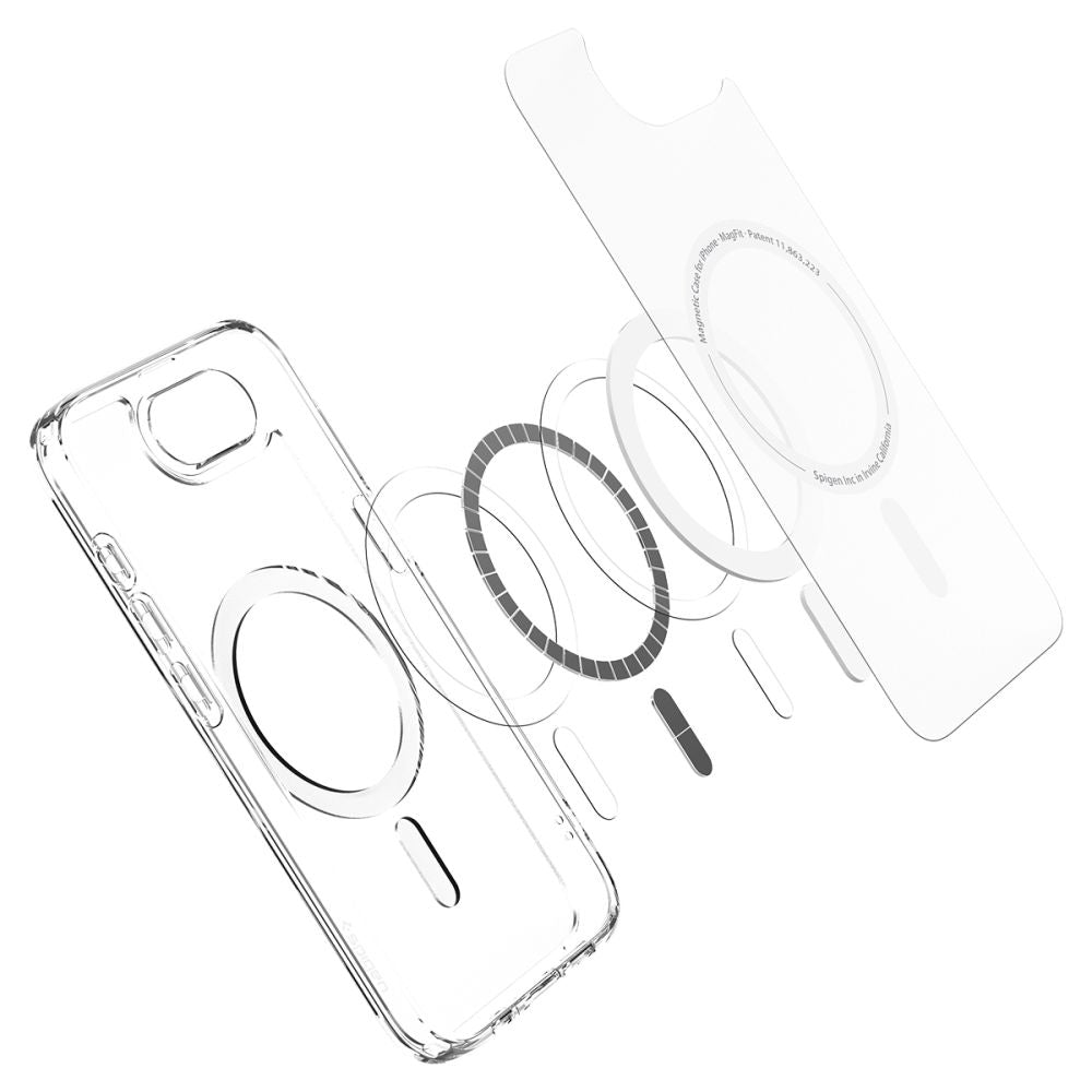 Калъф MagSafe за Apple iPhone 17e / 16e, Spigen, Ultra Hybrid, Сатенено Бял