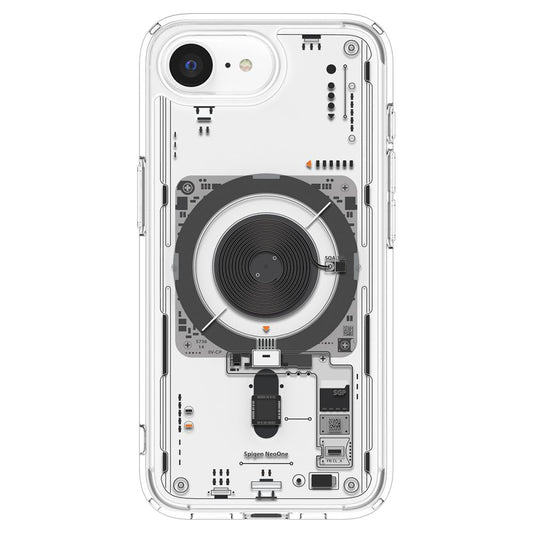 Калъф MagSafe за Apple iPhone 17e / 16e, Spigen, Ultra Hybrid Neo One, Прозрачен