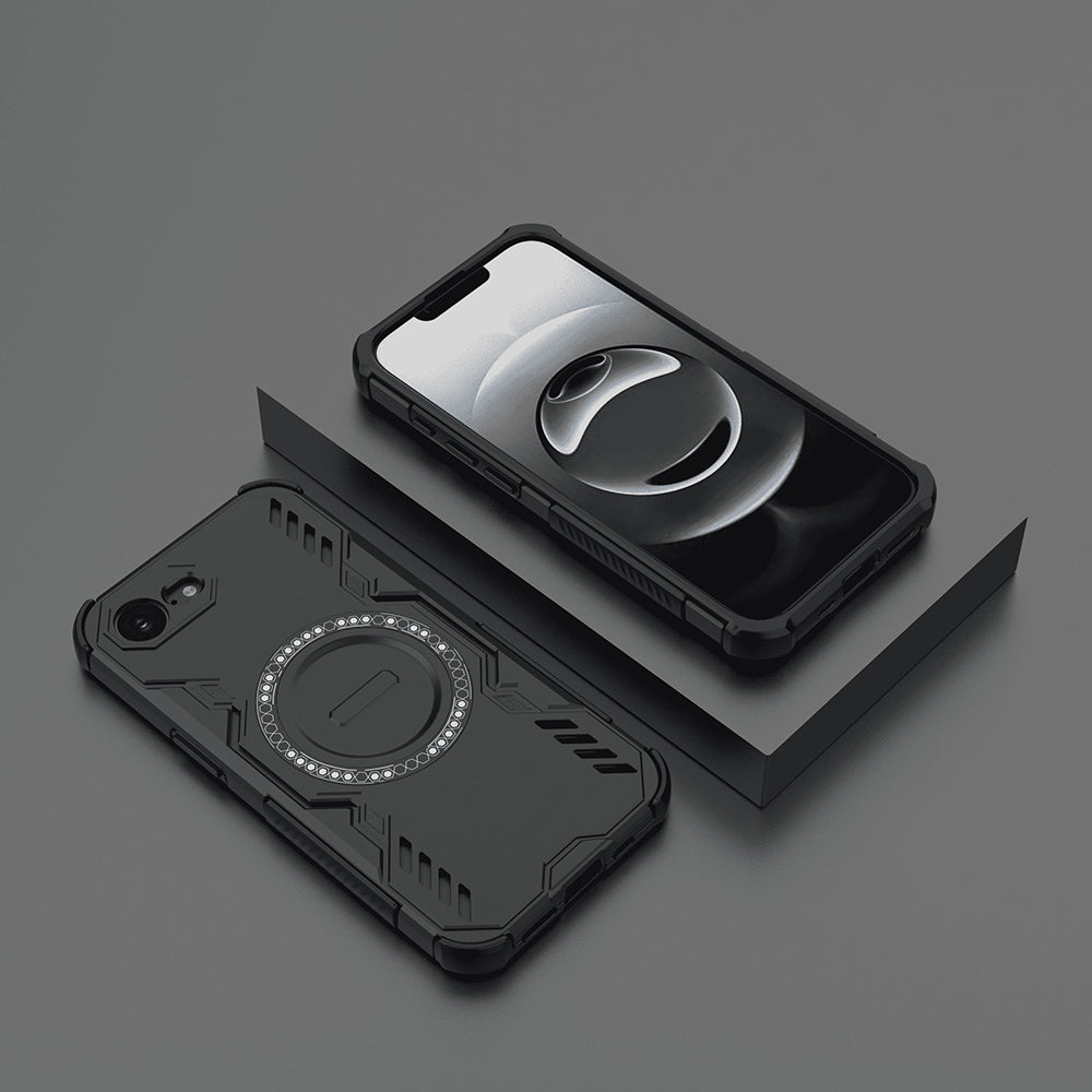 Калъф MagSafe за Apple iPhone 17e / 16e, Techsuit, ArmorMag, Черен