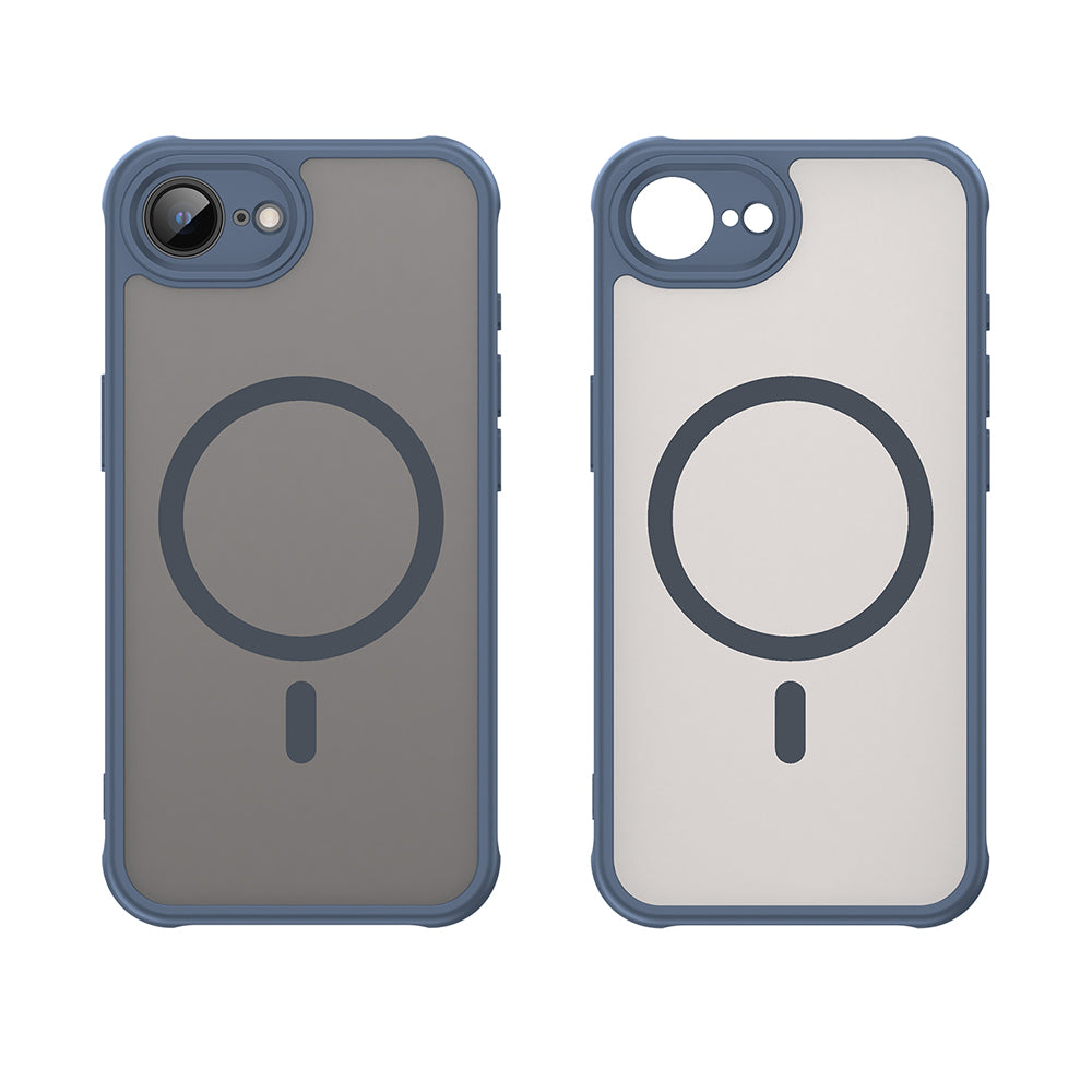 Калъф MagSafe за Apple iPhone 17e / 16e, Techsuit, HaloFrost II, Тъмносин