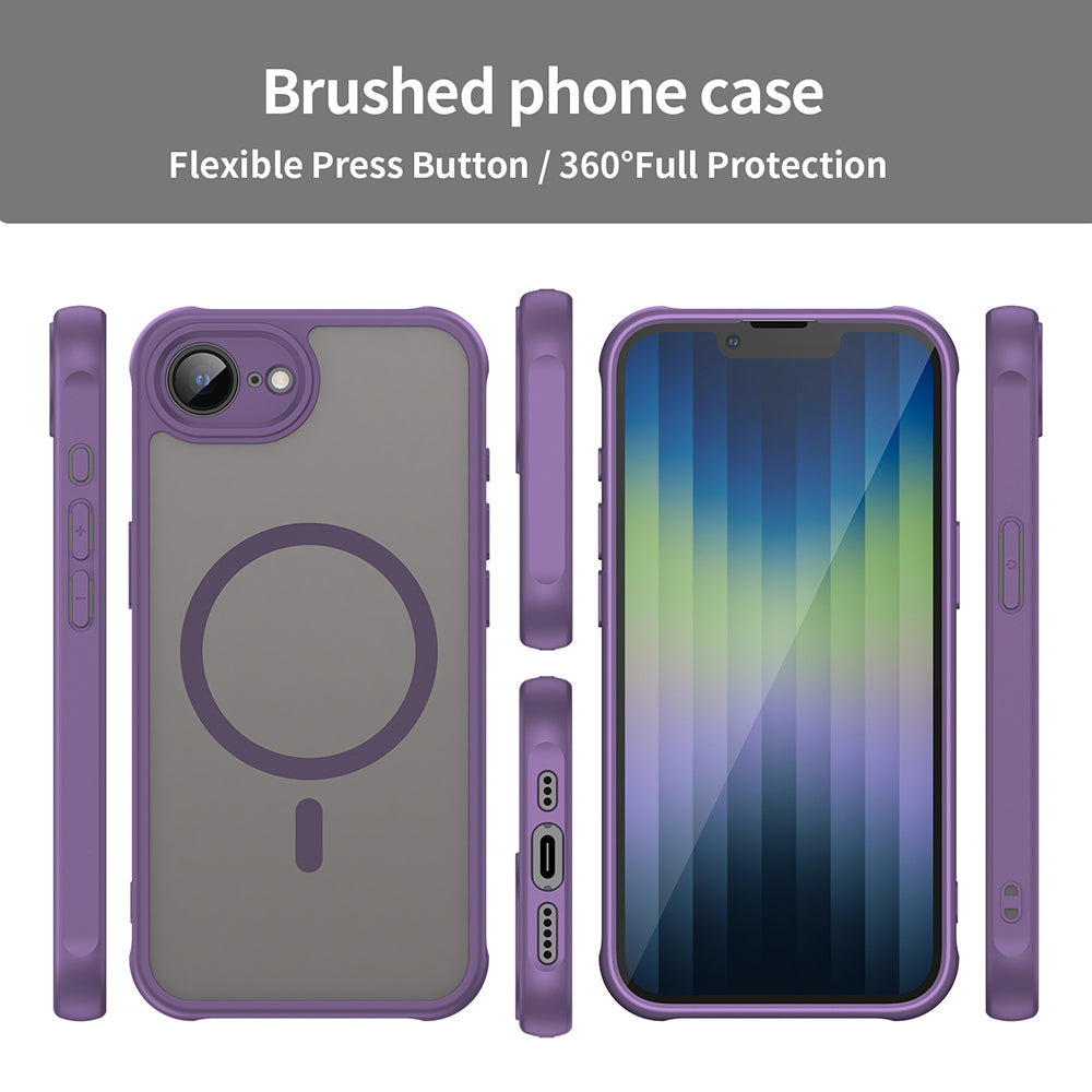 Калъф MagSafe за Apple iPhone 17e / 16e, Techsuit, HaloFrost II, Лилав