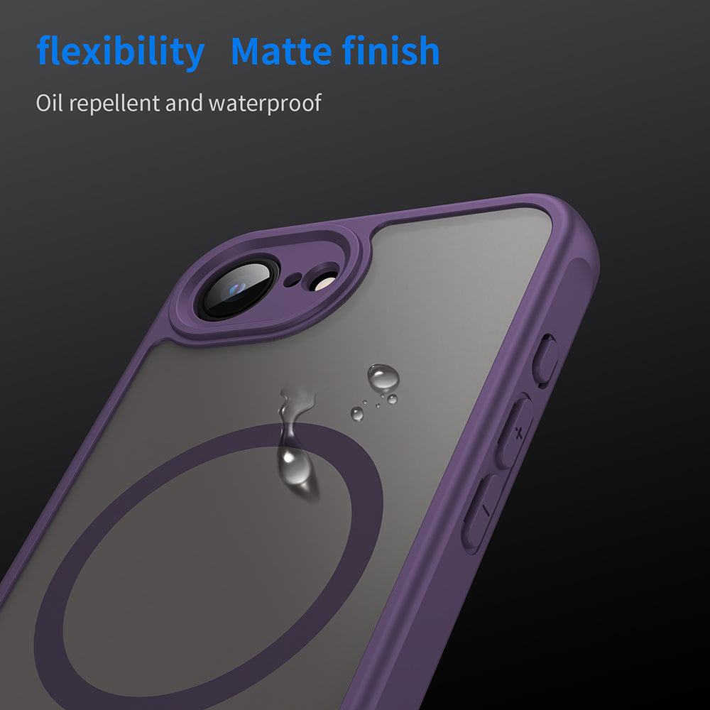 Калъф MagSafe за Apple iPhone 17e / 16e, Techsuit, HaloFrost II, Лилав