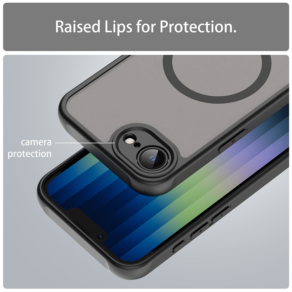 Калъф MagSafe за Apple iPhone 17e / 16e, Techsuit, HaloFrost II, Черен