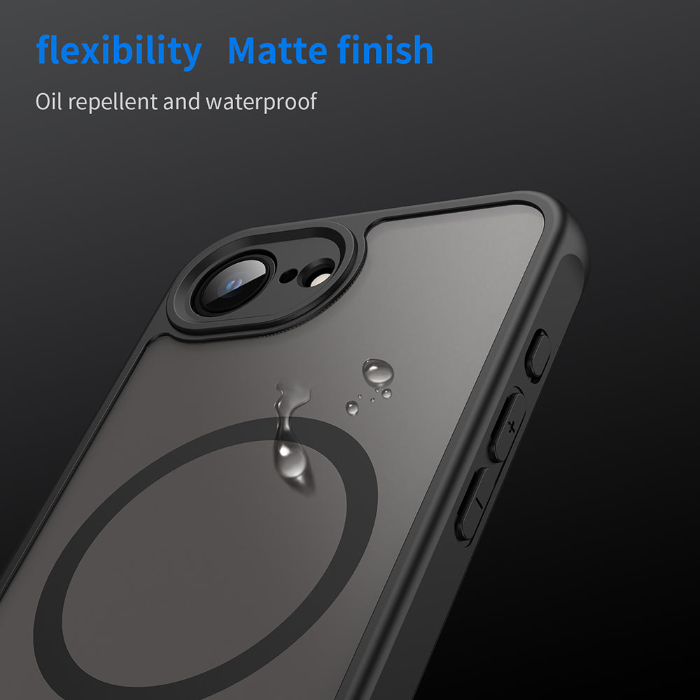 Калъф MagSafe за Apple iPhone 17e / 16e, Techsuit, HaloFrost II, Черен