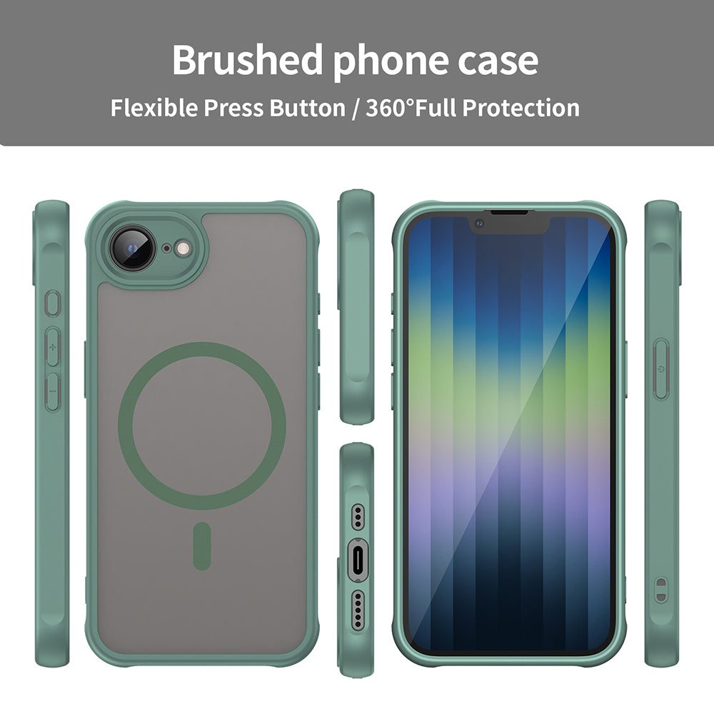Калъф MagSafe за Apple iPhone 17e / 16e, Techsuit, HaloFrost II, Зелен