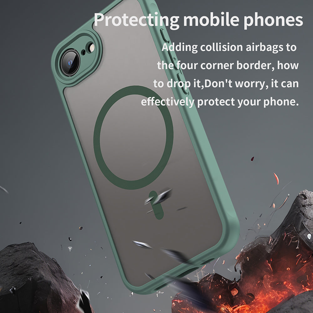 Калъф MagSafe за Apple iPhone 17e / 16e, Techsuit, HaloFrost II, Зелен