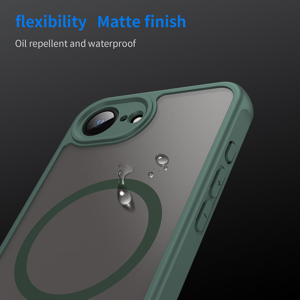 Калъф MagSafe за Apple iPhone 17e / 16e, Techsuit, HaloFrost II, Зелен