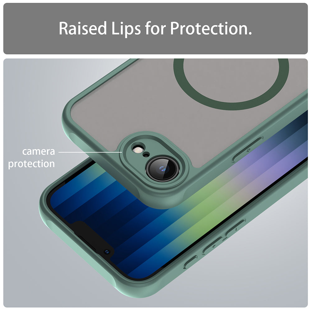 Калъф MagSafe за Apple iPhone 17e / 16e, Techsuit, HaloFrost II, Зелен