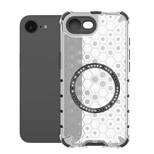 Калъф MagSafe за Apple iPhone 17e / 16e, Techsuit, HoneyComb Shield, Бял