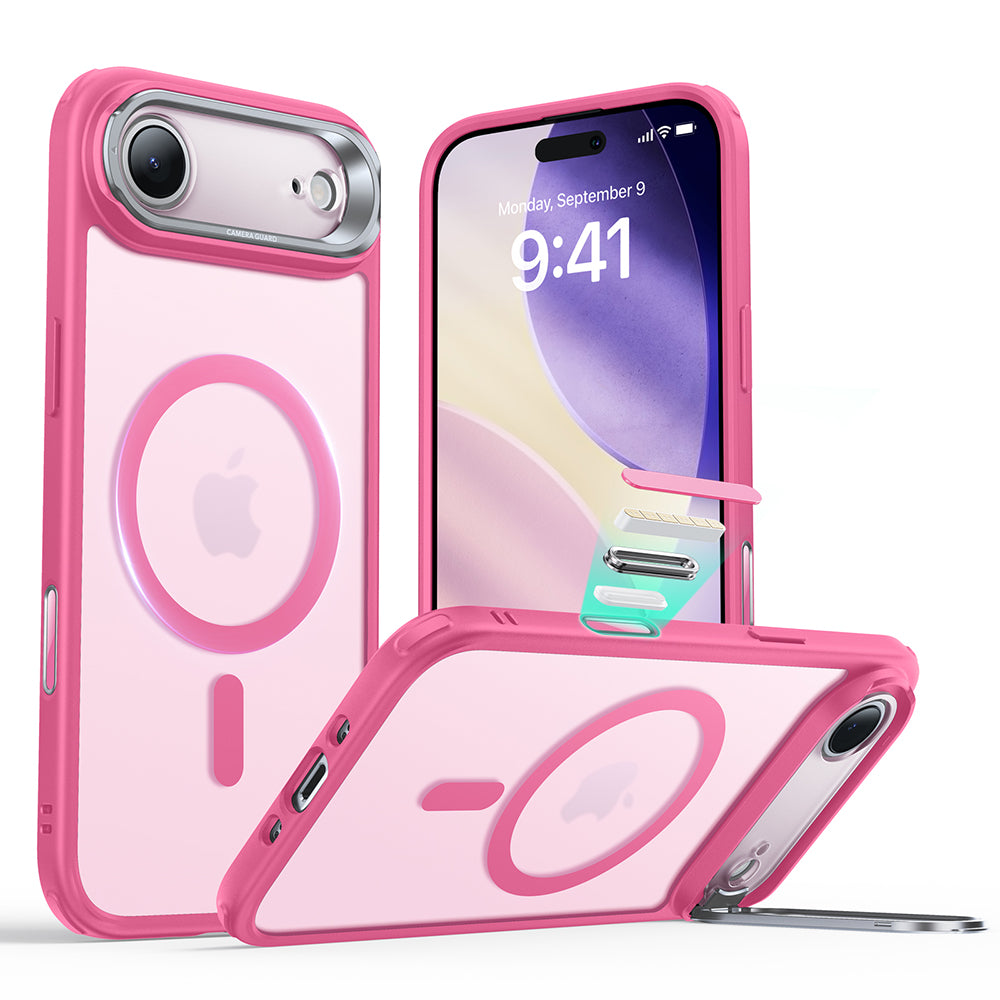 Калъф MagSafe за Apple iPhone 17 Air, ESR, Classic Hybrid Kickstand, Сатенено розов