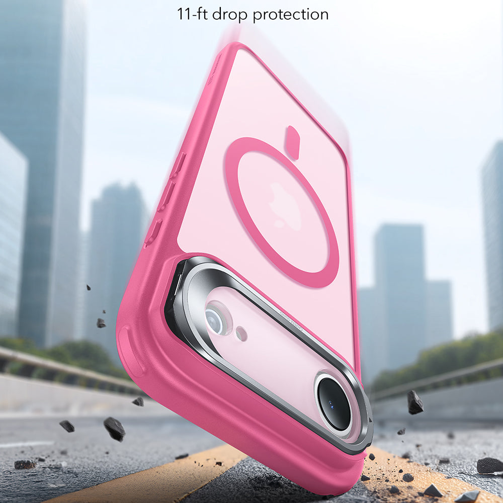 Калъф MagSafe за Apple iPhone 17 Air, ESR, Classic Hybrid Kickstand, Сатенено розов