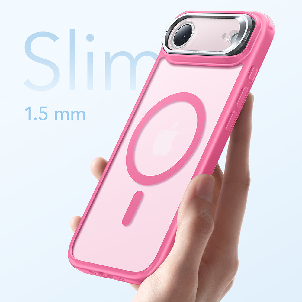 Калъф MagSafe за Apple iPhone 17 Air, ESR, Classic Hybrid Kickstand, Сатенено розов
