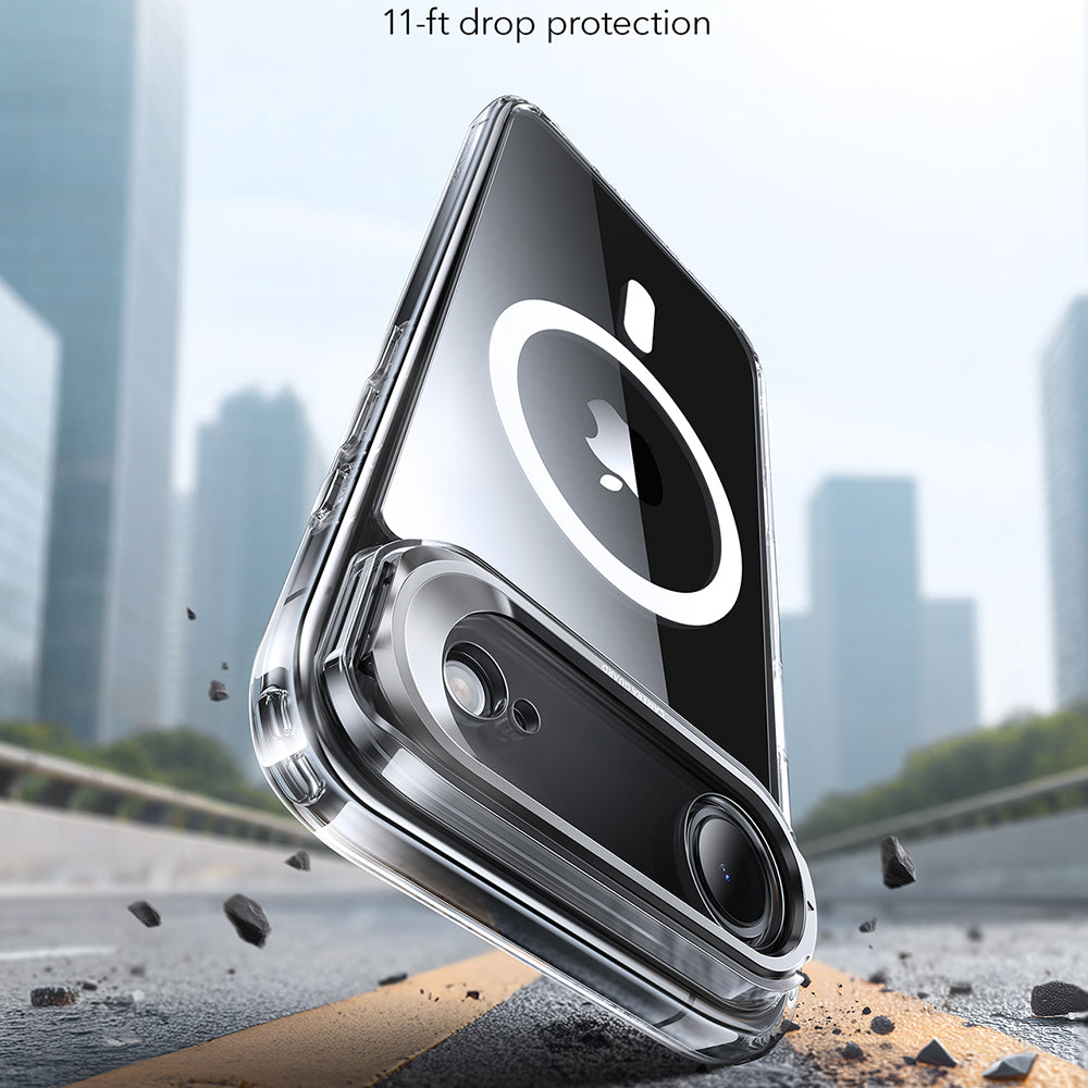 Калъф MagSafe за Apple iPhone 17 Air, ESR, Classic Hybrid Kickstand, Прозрачен