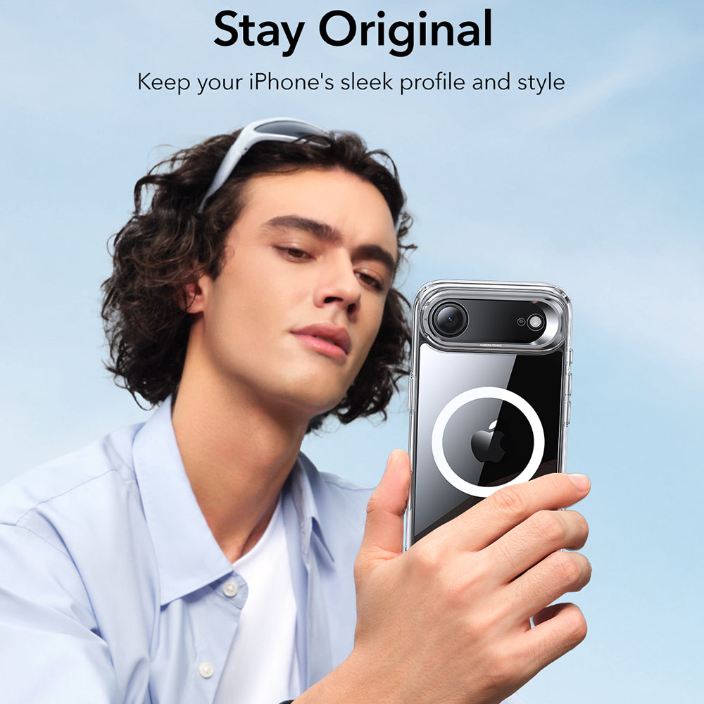 Калъф MagSafe за Apple iPhone 17 Air, ESR, Classic Hybrid Kickstand, Прозрачен