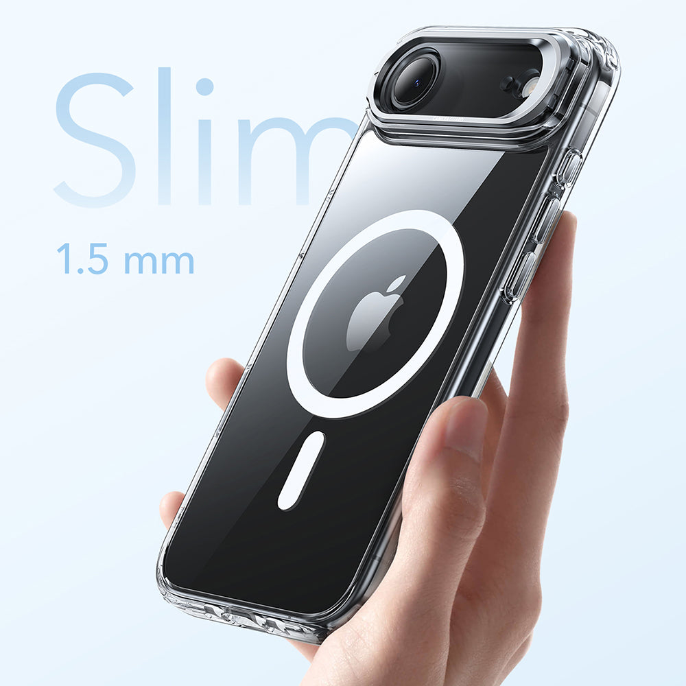 Калъф MagSafe за Apple iPhone 17 Air, ESR, Classic Hybrid Kickstand, Прозрачен