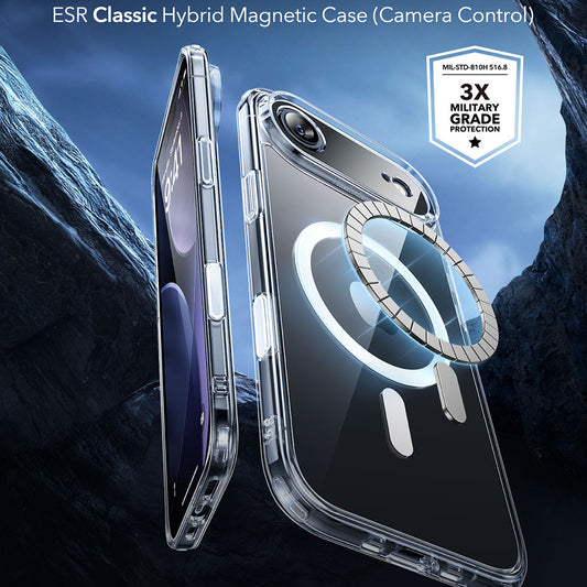 Калъф MagSafe за Apple iPhone 17 Air, ESR, Classic Hybrid, Прозрачен