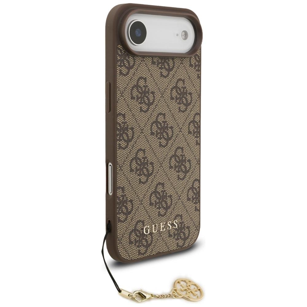 Калъф MagSafe за Apple iPhone 17 Air, Guess, 4G Charm Cradle, Кафяв