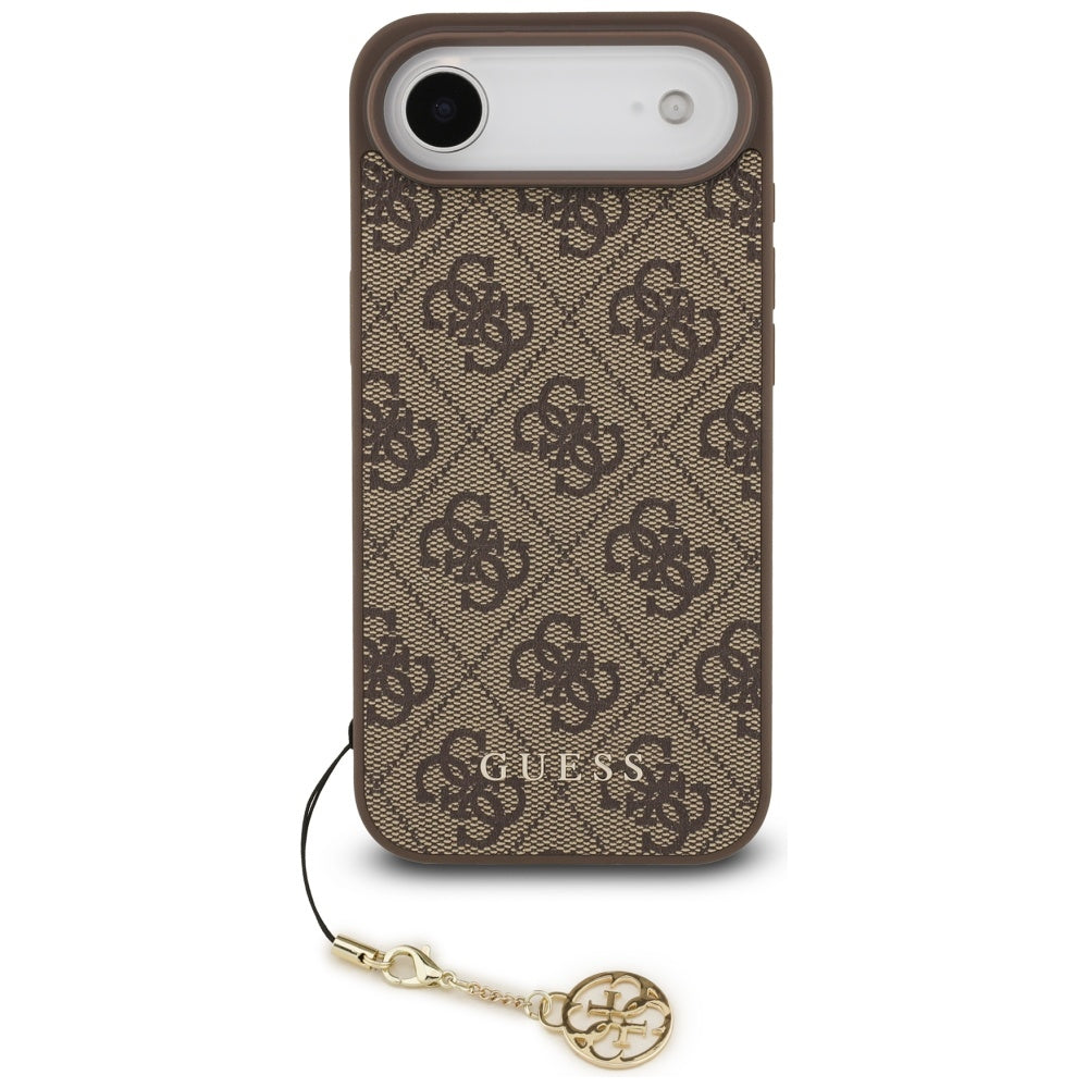Калъф MagSafe за Apple iPhone 17 Air, Guess, 4G Charm Cradle, Кафяв