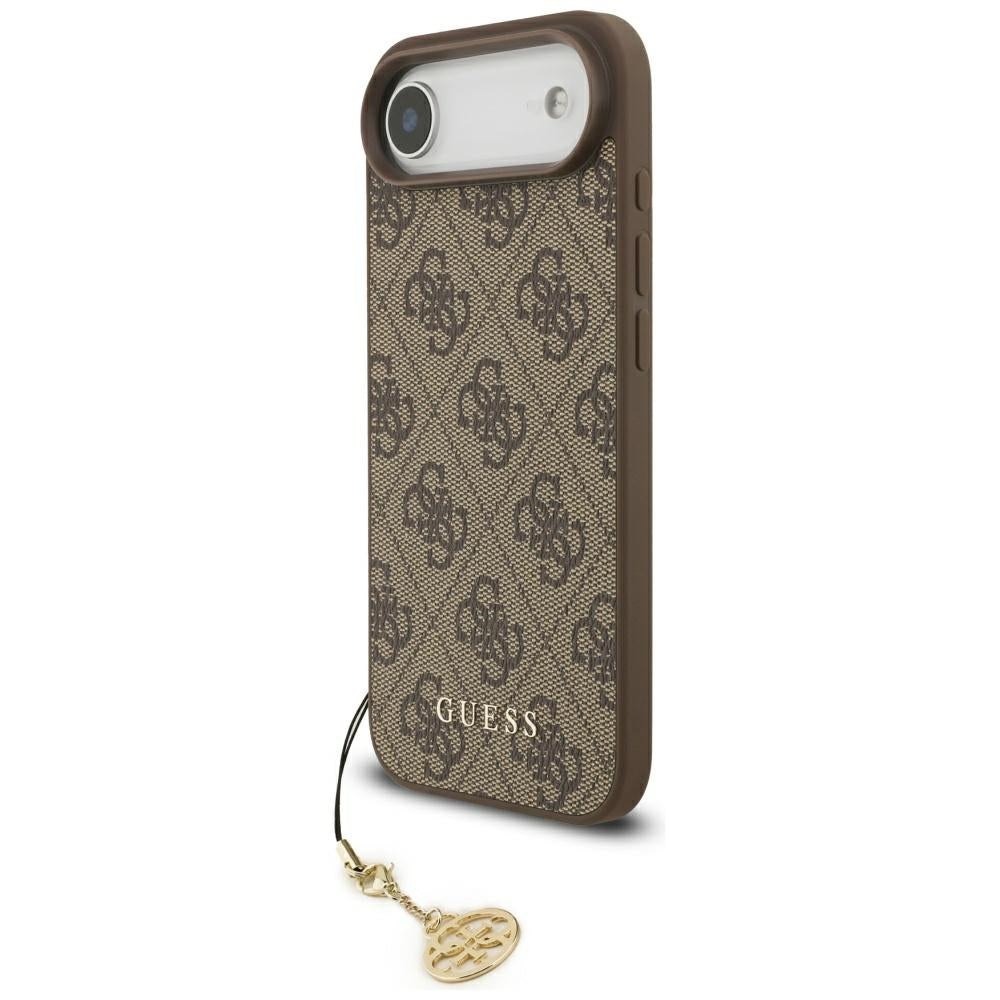 Калъф MagSafe за Apple iPhone 17 Air, Guess, 4G Charm Cradle, Кафяв